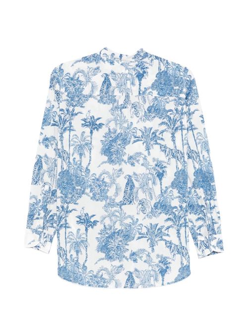 Camicia donna Brigitte in cotone con fantasia all-over MC2 SAINT BARTH | BRIGITTE01288L